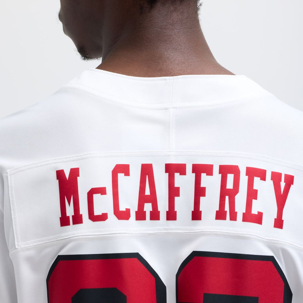 Men's San Francisco 49ers Christian McCaffrey Nike White Vapor F.U.S.E. Limited 2nd Alternate Jersey