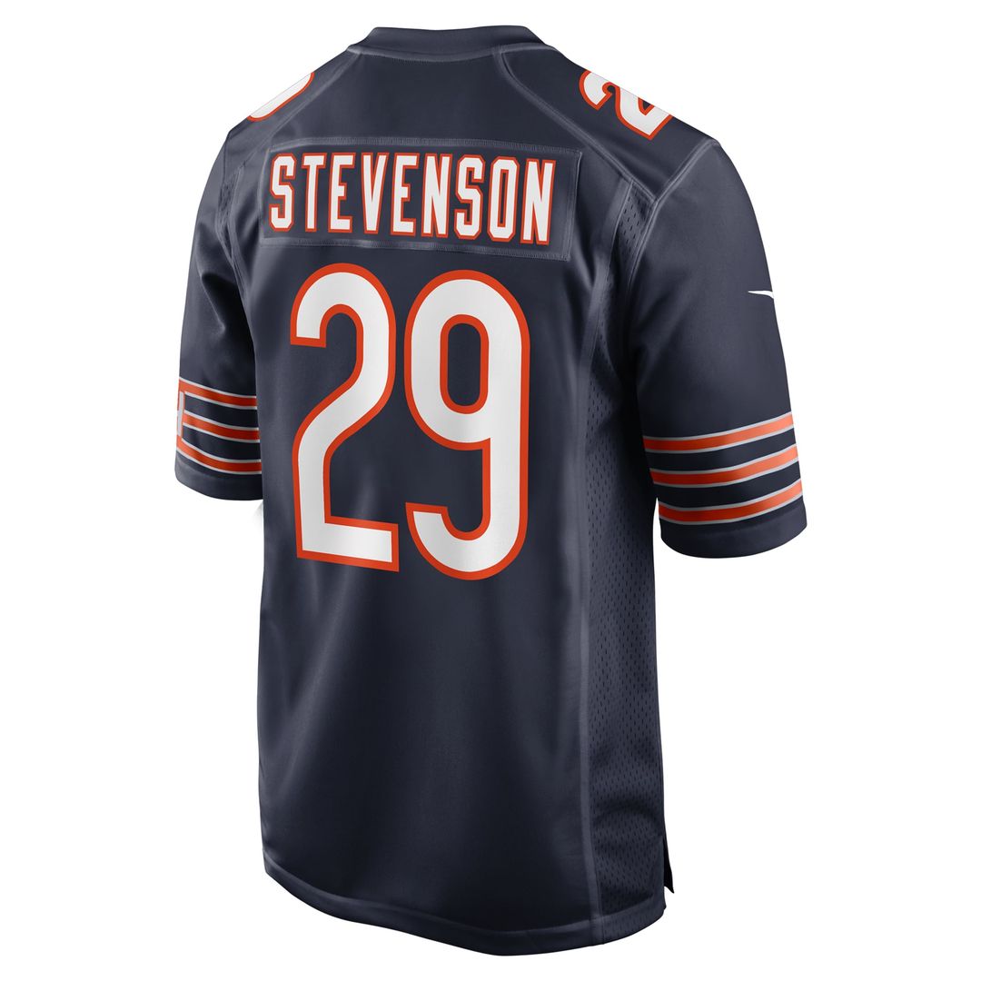 Men's Chicago Bears Tyrique Stevenson Nike  Navy  Game Jersey