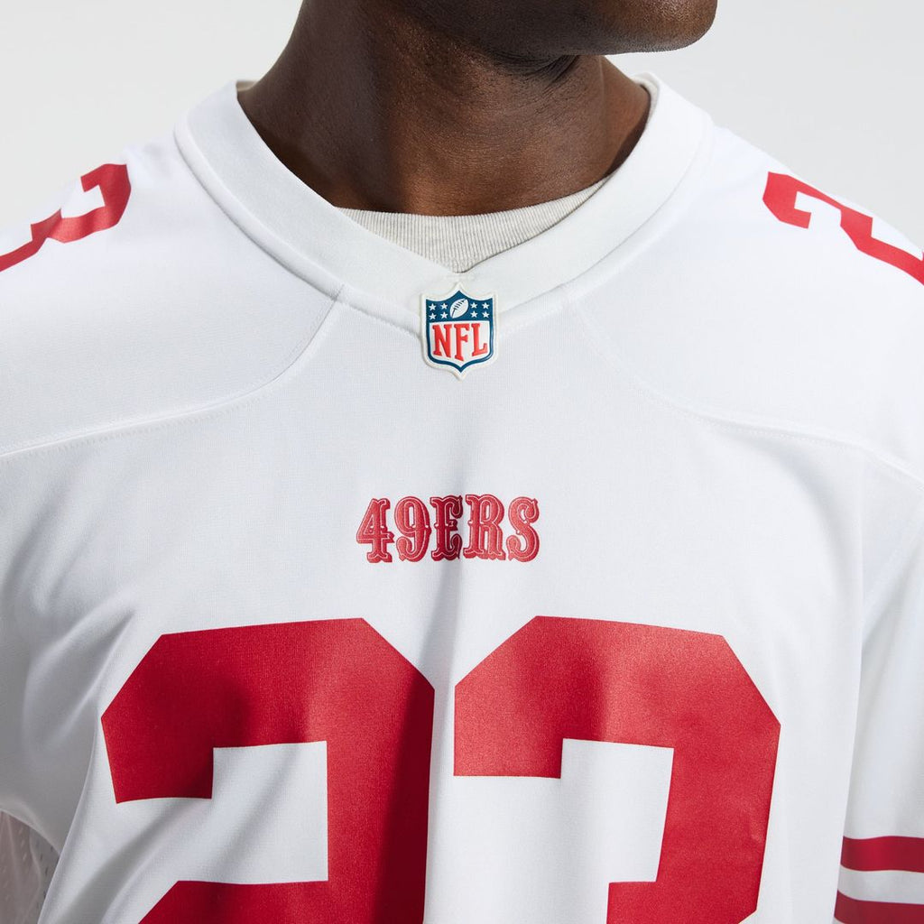 Men's San Francisco 49ers Christian McCaffrey Nike White Game Player Jersey
