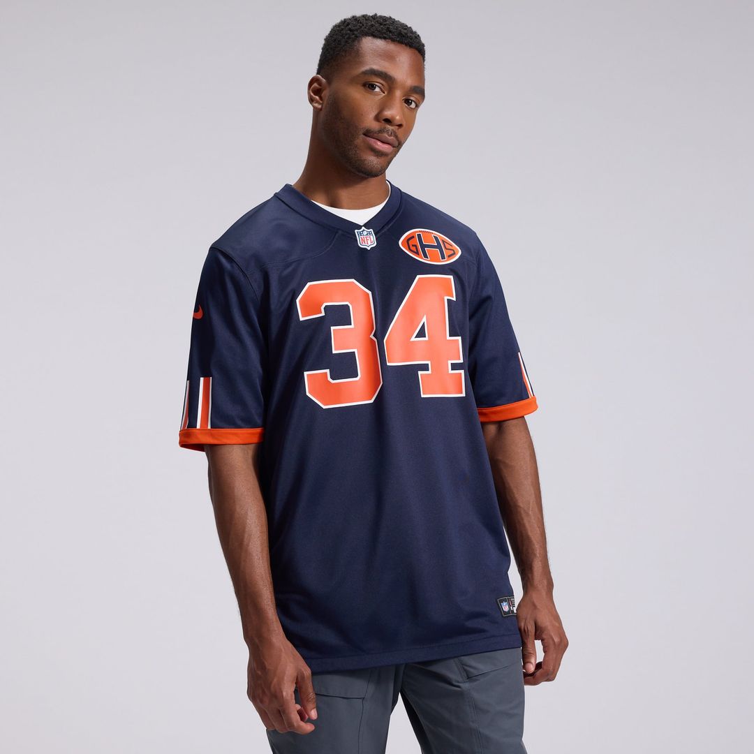Men's Chicago Bears Walter Payton Nike Navy 2026 Rivalries Collection Game Jersey