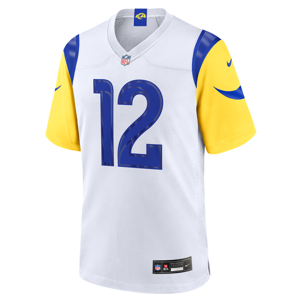 Men's Los Angeles Rams Puka Nacua Nike White White Game Player Jersey