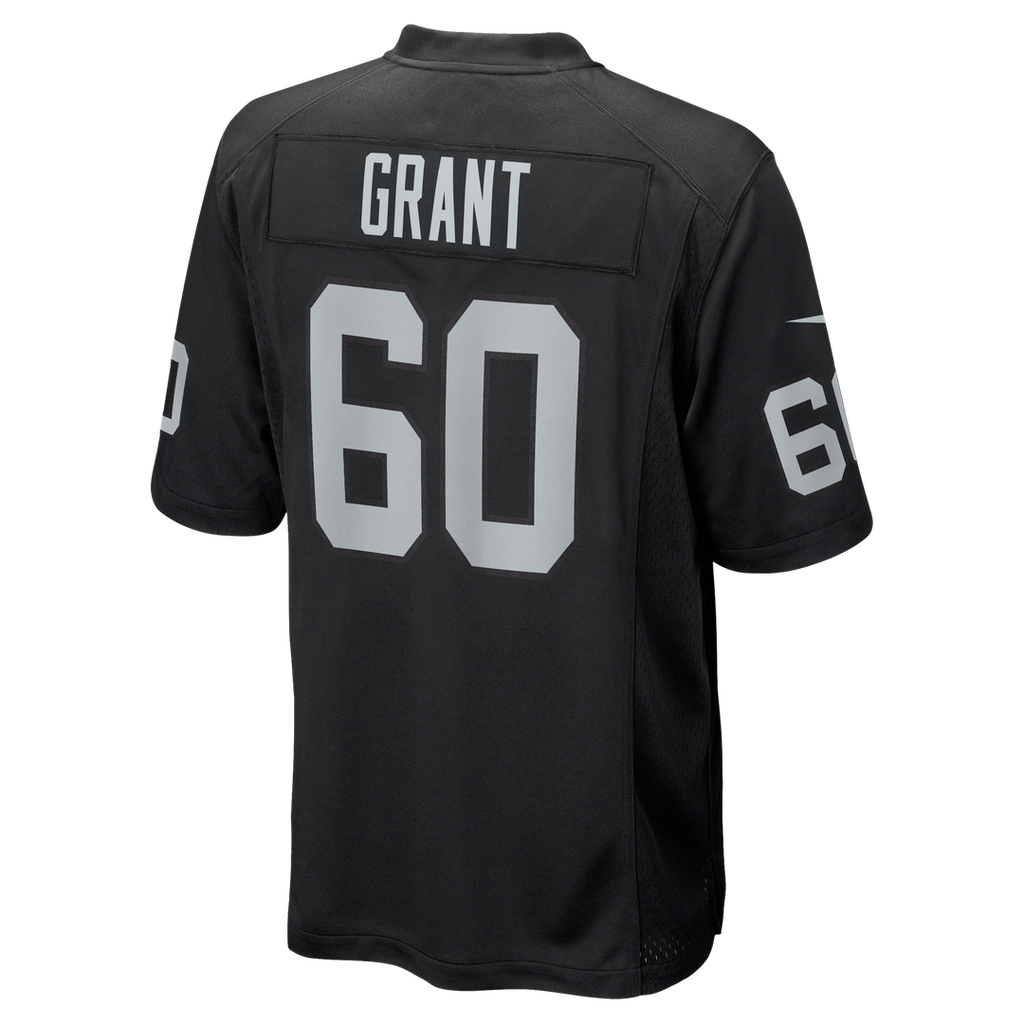 Men's Las Vegas Raiders Charles Grant Nike  Black Team Game Jersey