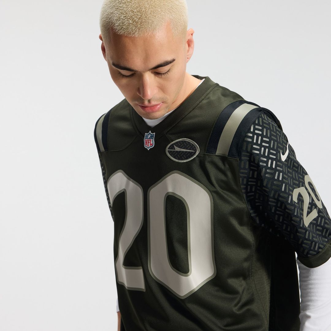 Men's New York Jets Breece Hall Nike Green Rivalries Collection Game Jersey