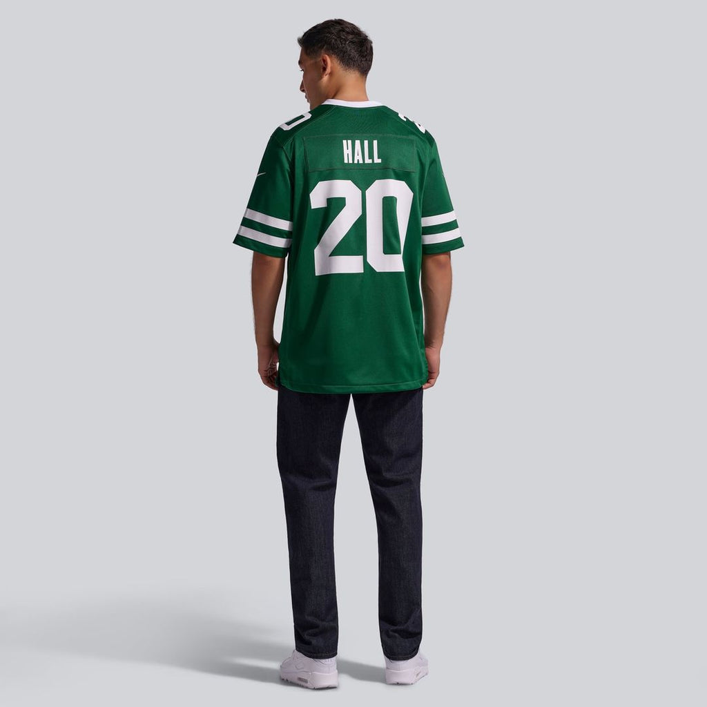 Men's New York Jets Breece Hall Nike Legacy Green Game Jersey