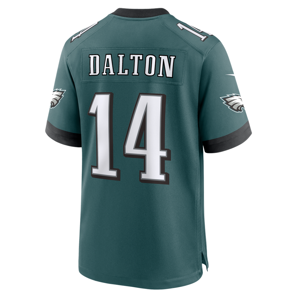 Men's Philadelphia Eagles Andy Dalton Nike Midnight Green Team Game Jersey