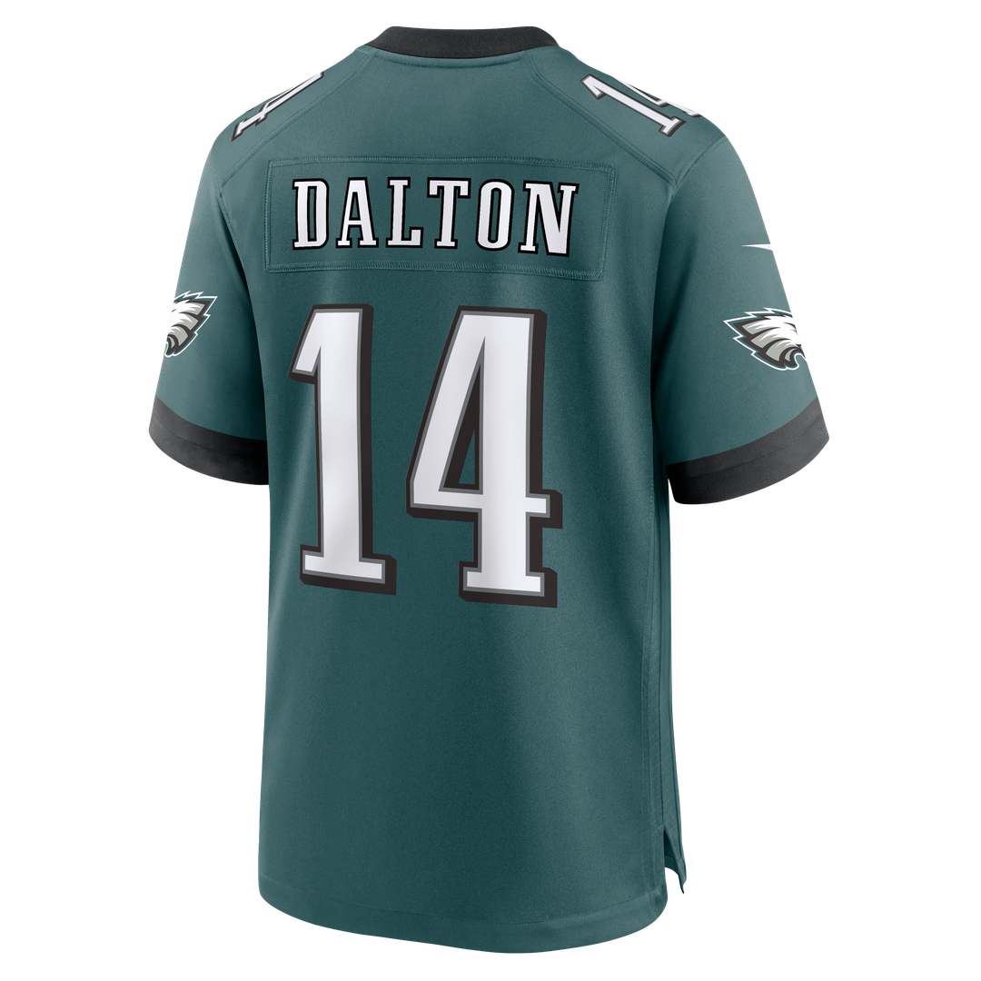 Men's Philadelphia Eagles Andy Dalton Nike Midnight Green Team Game Jersey