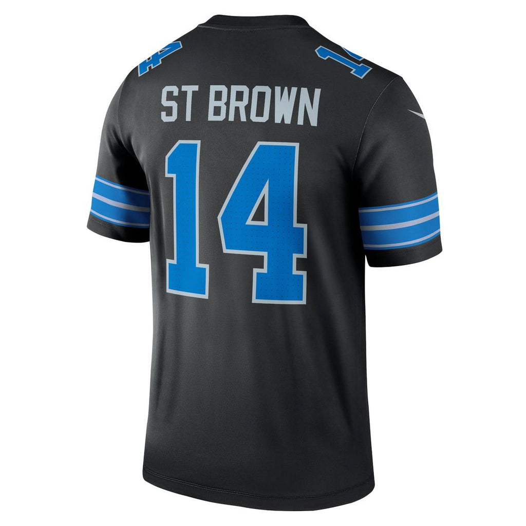 Men's Detroit Lions Amon-Ra St. Brown Nike Blue Legend Player Performance Top