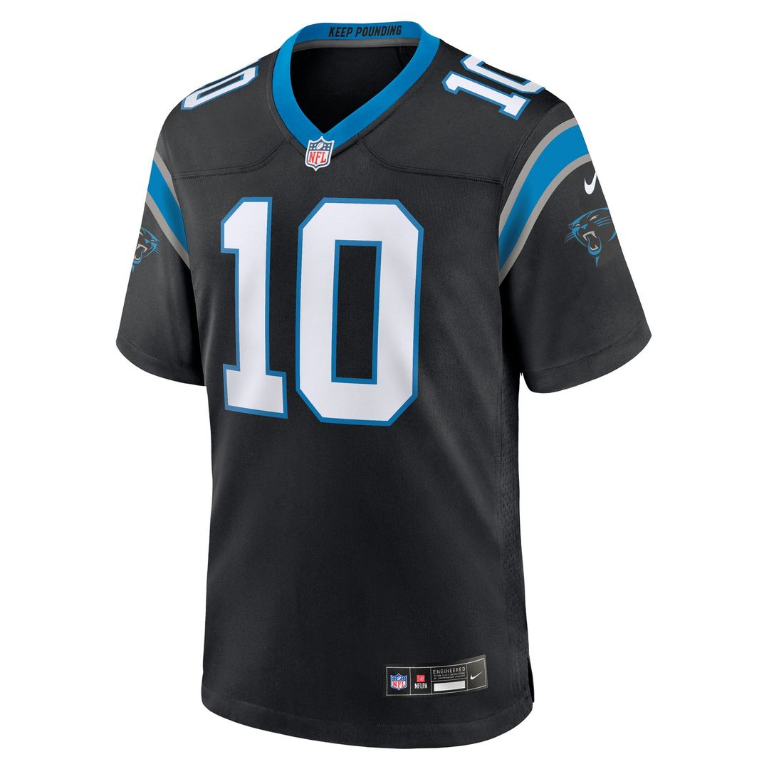 Men's Carolina Panthers Ryan Fitzgerald Nike  Black Team Game Jersey