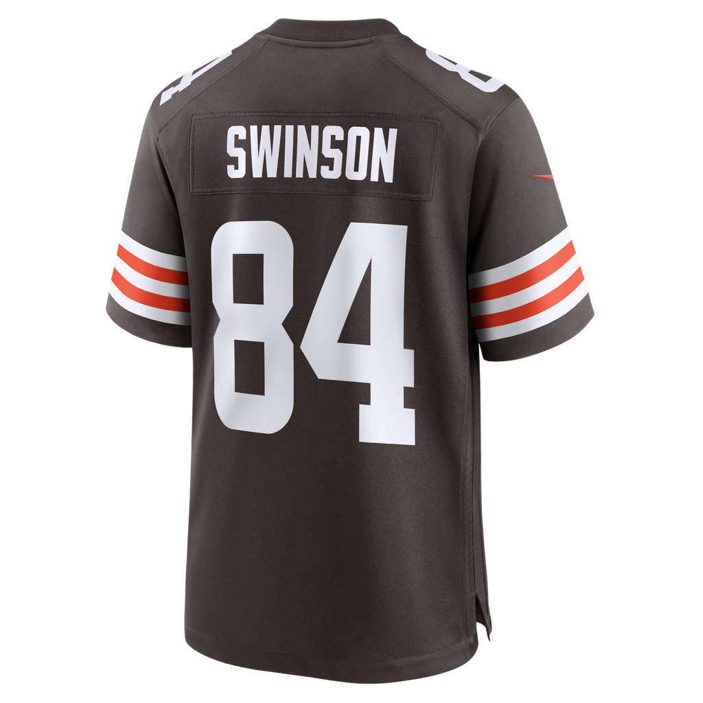 Men's Cleveland Browns Messiah Swinson Nike Brown Team Game Jersey