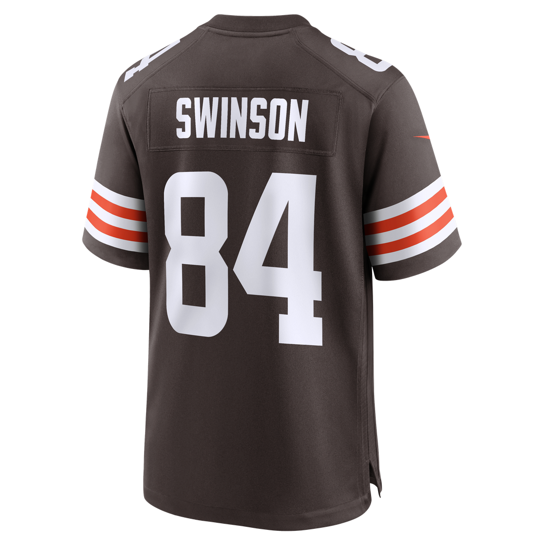 Men's Cleveland Browns Messiah Swinson Nike Brown Team Game Jersey