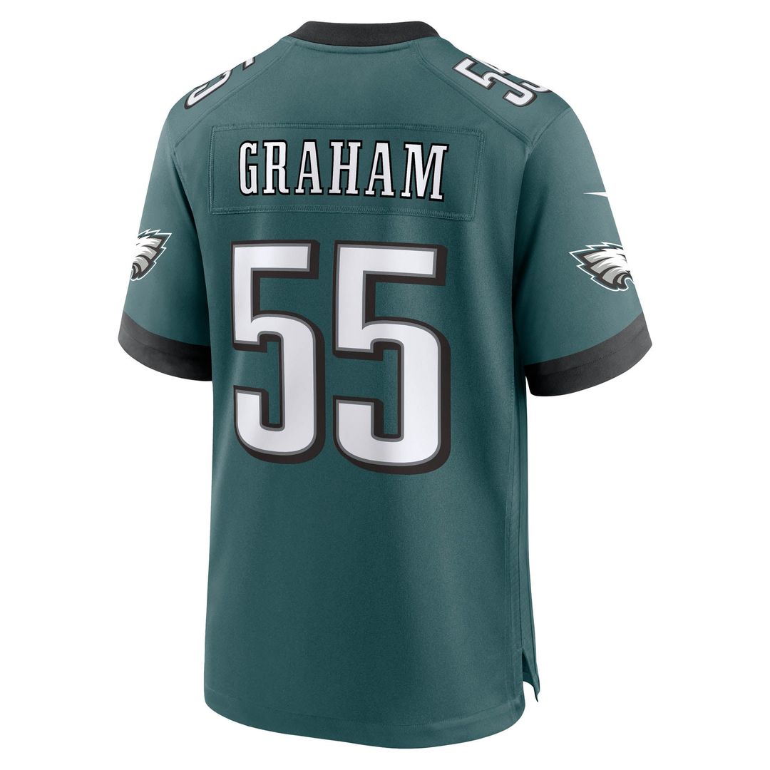 Men's Philadelphia Eagles Brandon Graham Nike  Midnight Green Team Game Jersey