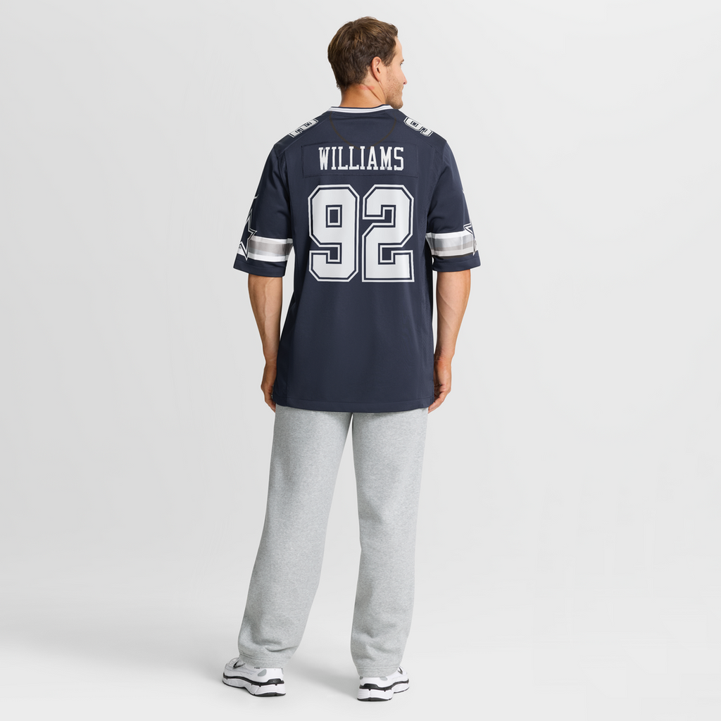 Men's Dallas Cowboys Quinnen Williams Nike Navy Team Game Jersey