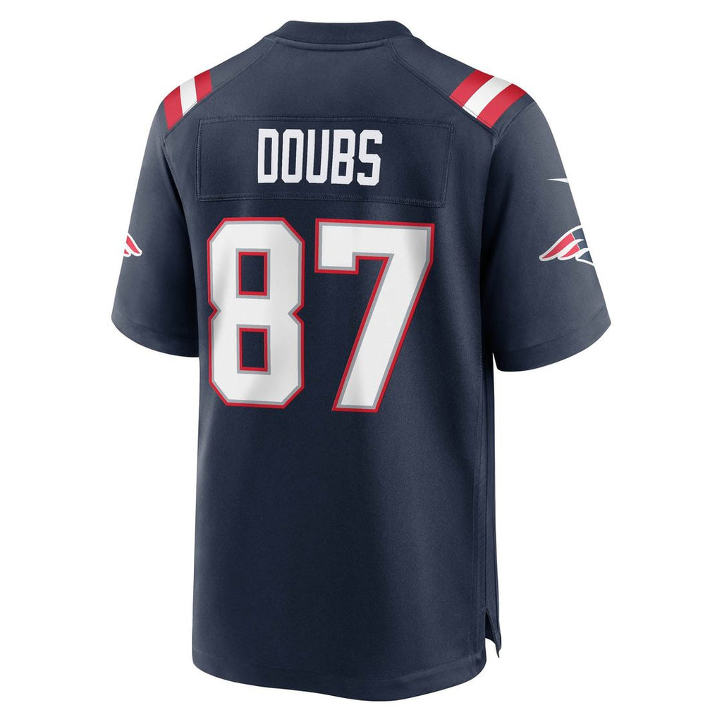 Men's New England Patriots Romeo Doubs Nike Navy Game Jersey