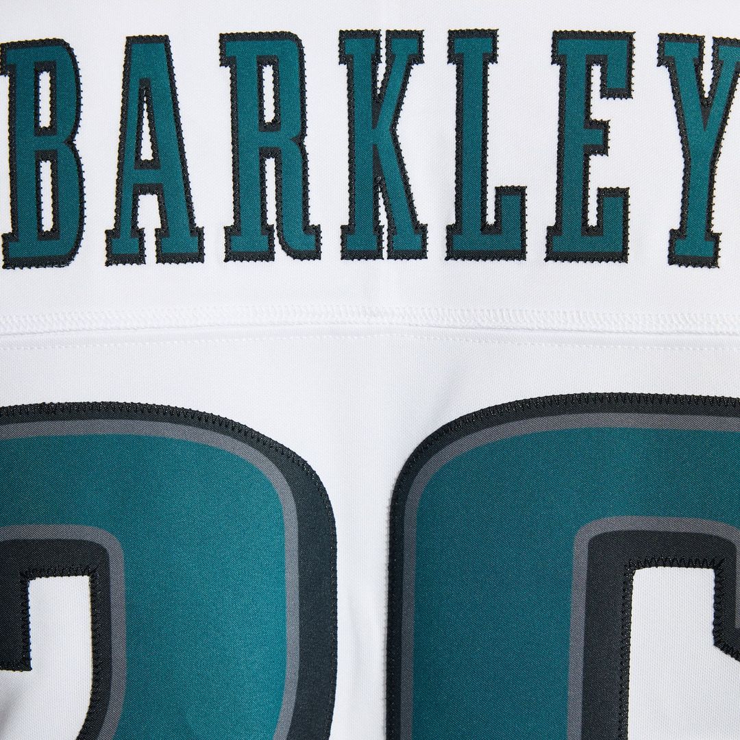 Men's Philadelphia Eagles Saquon Barkley Nike White Vapor F.U.S.E. Stitched Limited Jersey