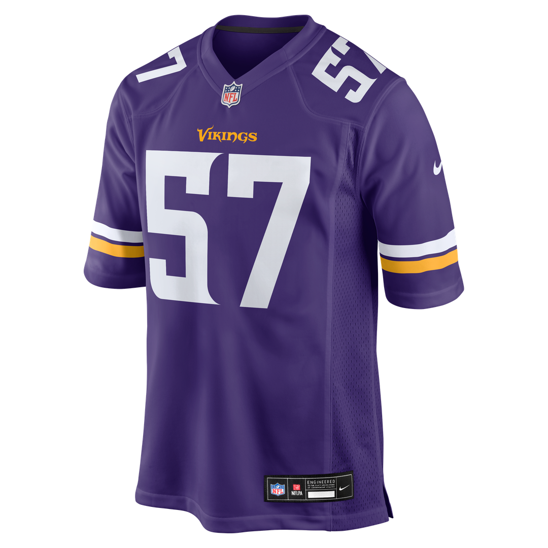 Men's Minnesota Vikings Chaz Chambliss Nike  Purple Team Game Jersey