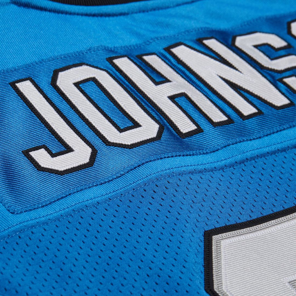 Men's Detroit Lions Calvin Johnson Mitchell & Ness Black 2007 Authentic Throwback Jersey