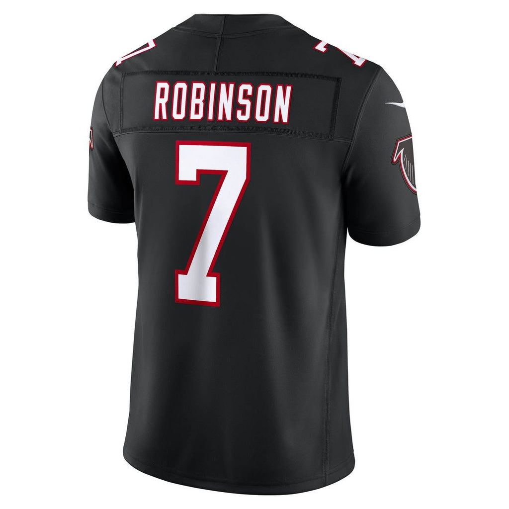 Men's Atlanta Falcons Bijan Robinson Nike Black Alternate Throwback Vapor F.U.S.E. Stitched Limited Jersey