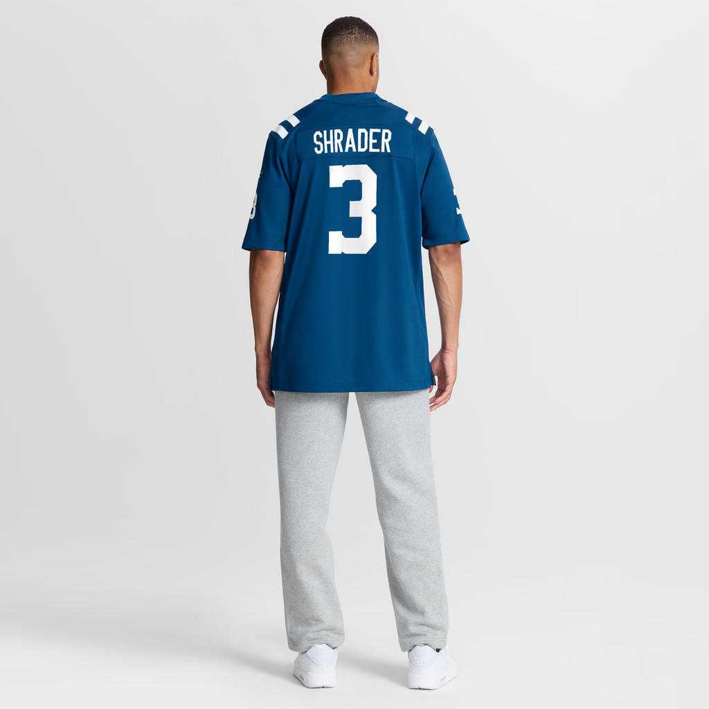 Men's Indianapolis Colts Spencer Shrader Nike  Royal Team Game Jersey