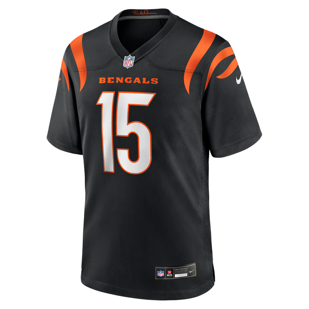 Men's Cincinnati Bengals Charlie Jones Nike  Black Team Game Jersey