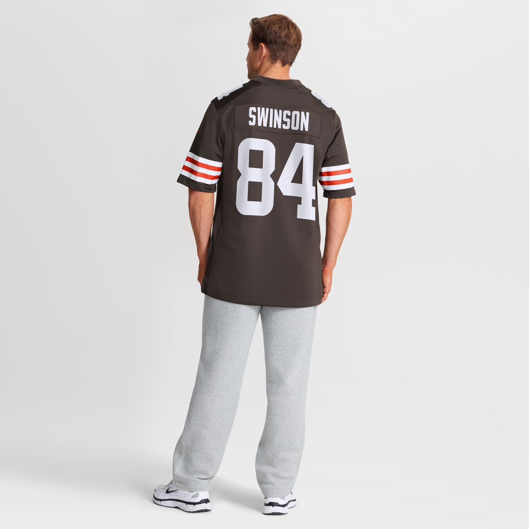 Men's Cleveland Browns Messiah Swinson Nike Brown Team Game Jersey