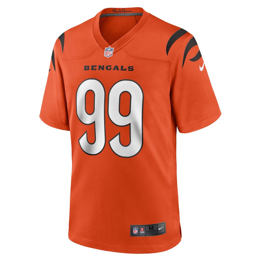 Men's Cincinnati Bengals Myles Murphy Nike Orange Alternate Game Jersey