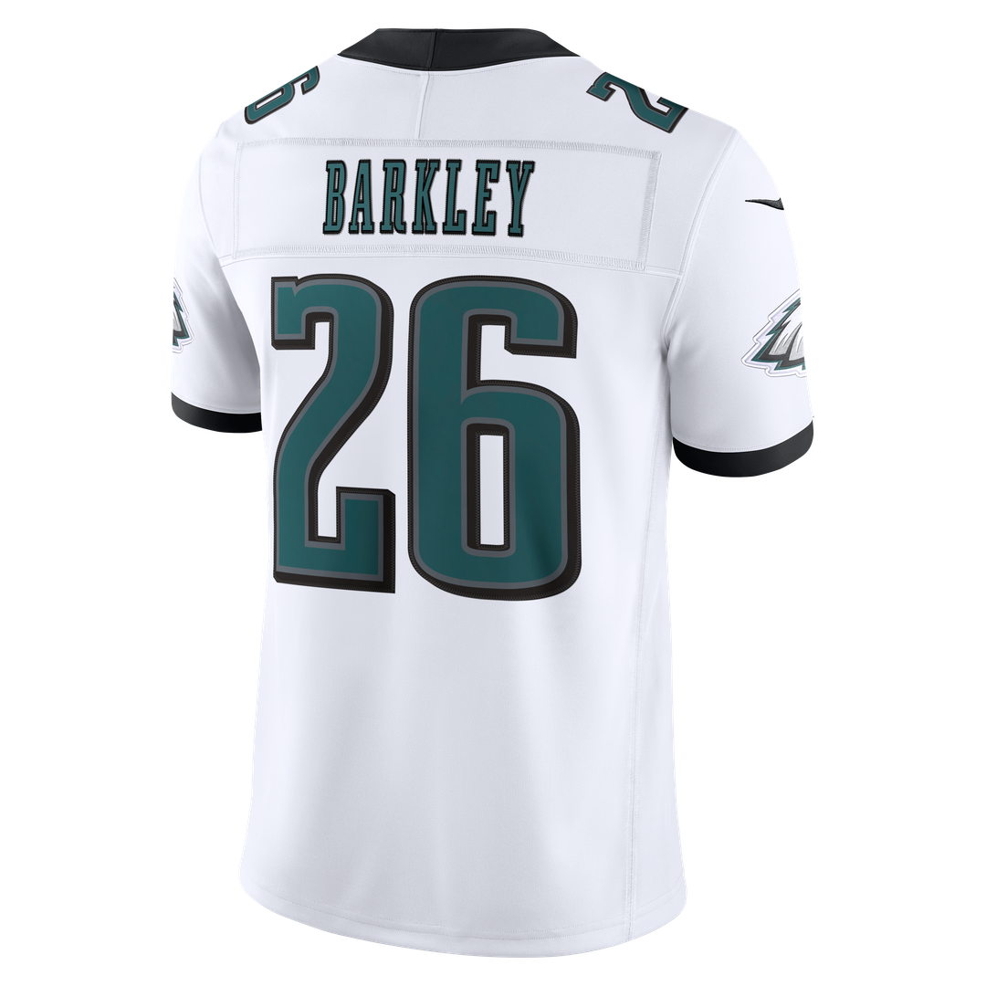 Men's Philadelphia Eagles Saquon Barkley Nike White Vapor F.U.S.E. Stitched Limited Jersey
