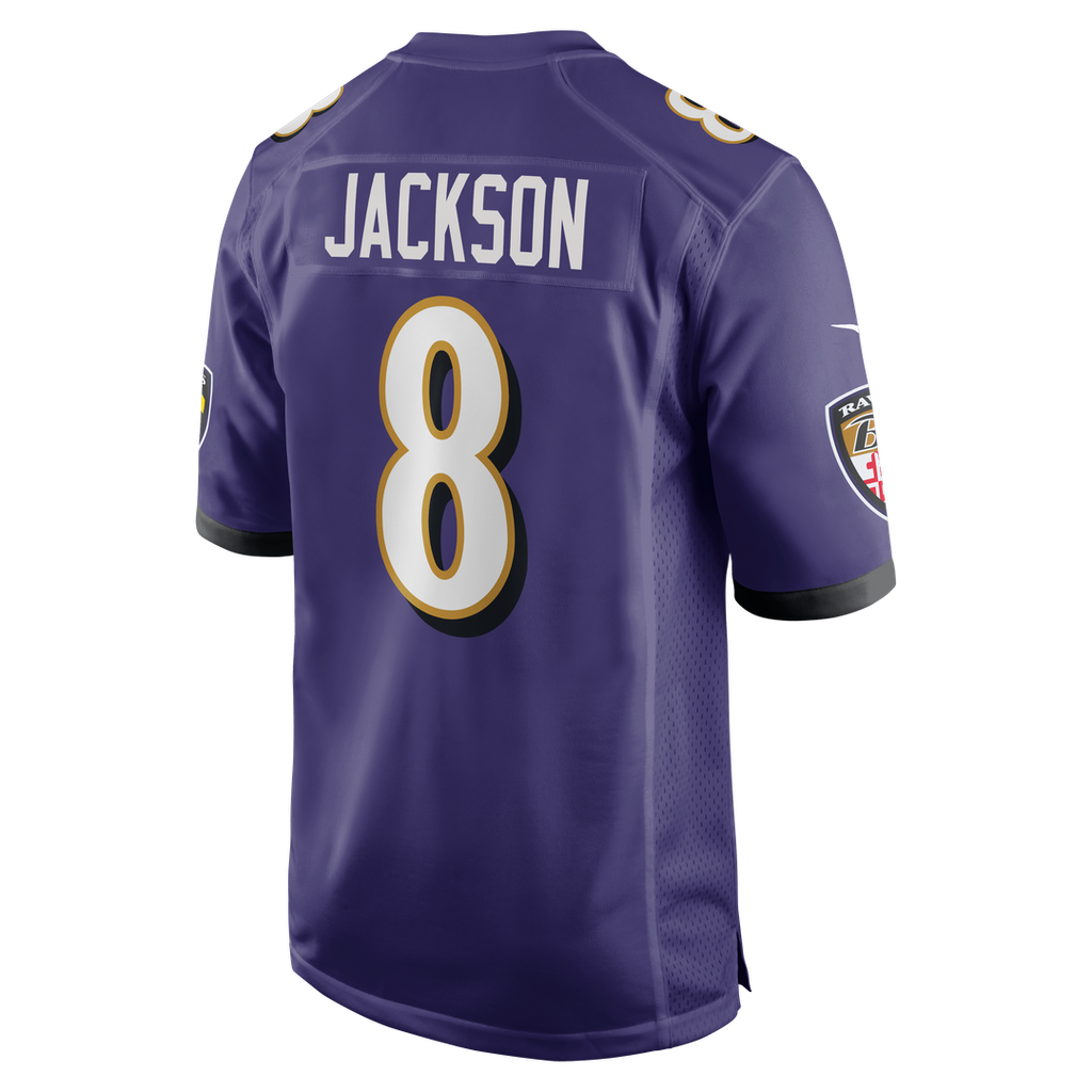 Men's Baltimore Ravens Lamar Jackson Nike Purple Game Jersey