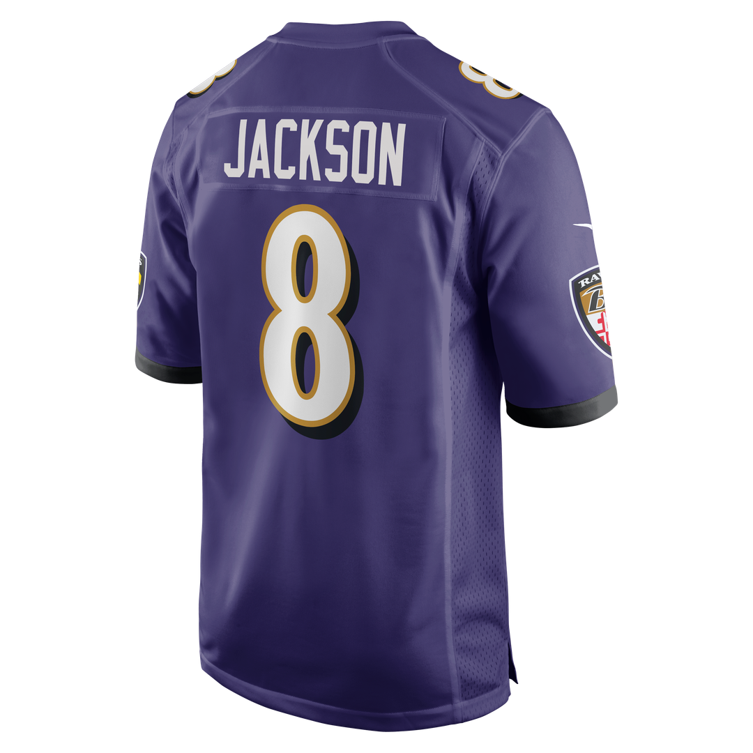 Men's Baltimore Ravens Lamar Jackson Nike Purple Game Jersey