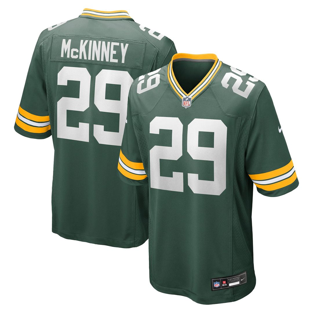 Men's Green Bay Packers Xavier McKinney Nike  Green Team Game Jersey