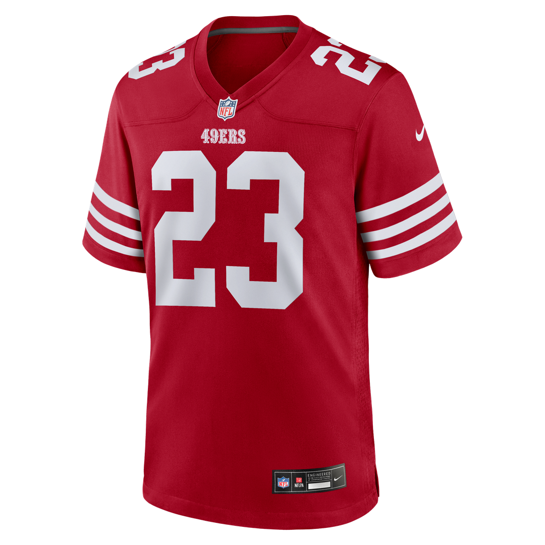 Men's San Francisco 49ers Christian McCaffrey Nike Scarlet Game Player Jersey