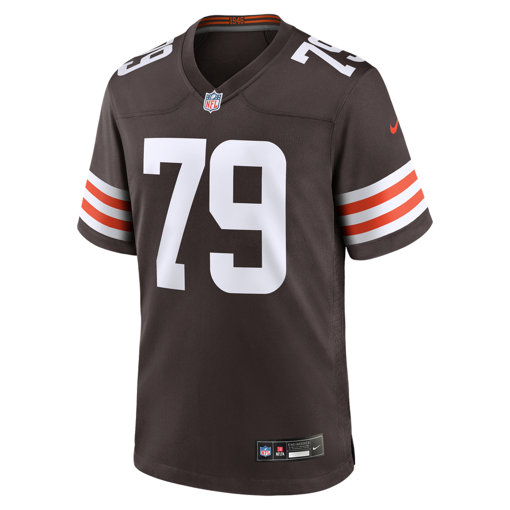 Men's Cleveland Browns Dawand Jones Nike  Brown Team Game Jersey