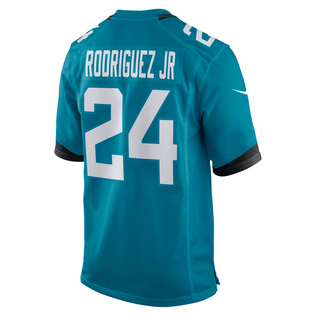 Men's Jacksonville Jaguars Chris Rodriguez Jr. Nike Teal Team Game Jersey