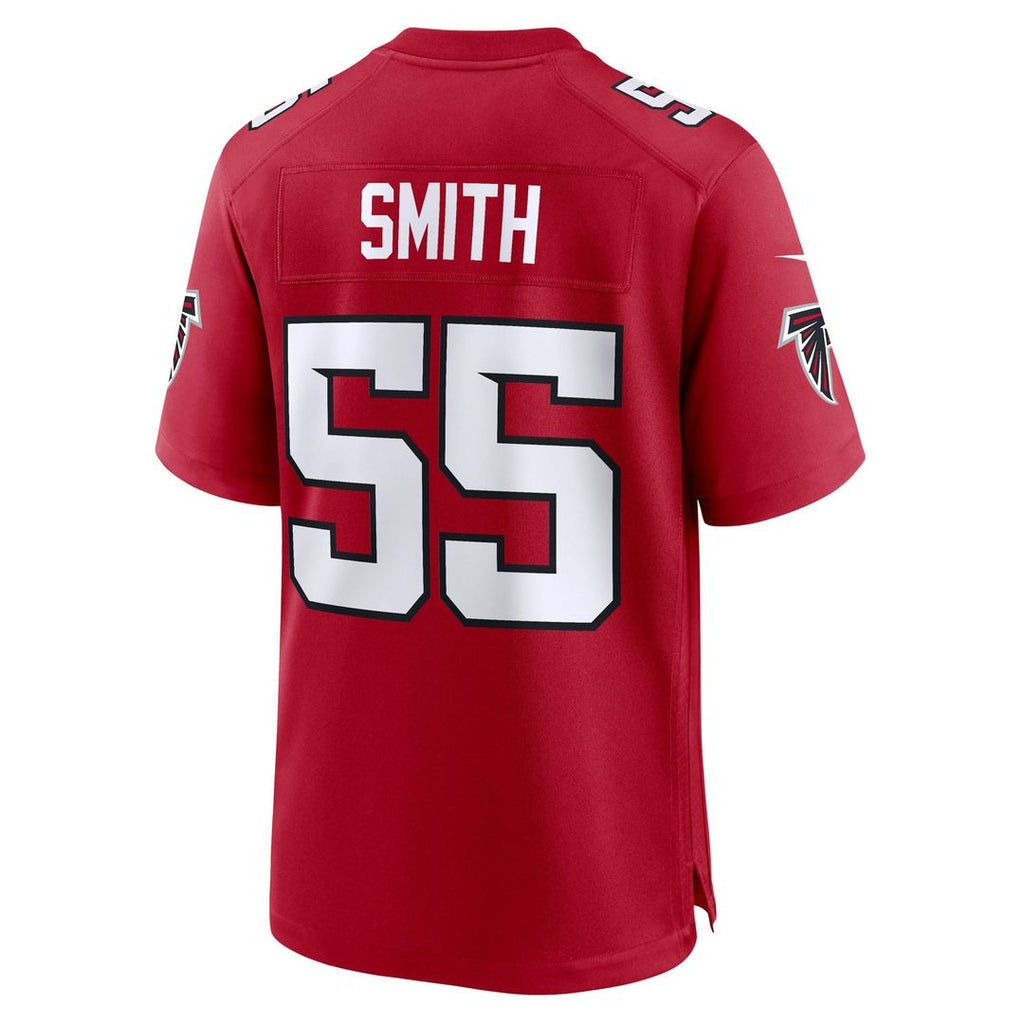 Men's Atlanta Falcons Za'Darius Smith Nike Red Team Game Jersey