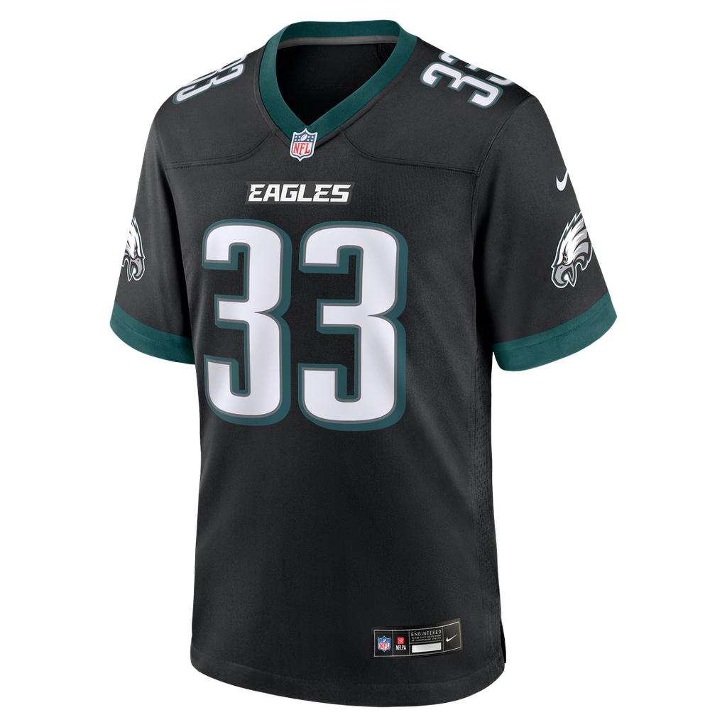 Men's Philadelphia Eagles Cooper DeJean Nike  Black Alternate Game Jersey