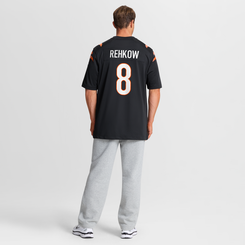 Men's Cincinnati Bengals Ryan Rehkow Nike  Black  Game Jersey