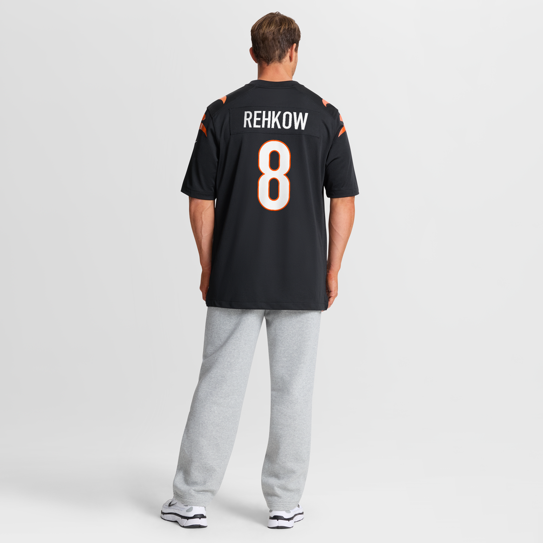 Men's Cincinnati Bengals Ryan Rehkow Nike  Black  Game Jersey