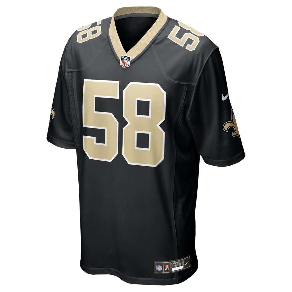 Men's New Orleans Saints Chris Rumph II Nike  Black Team Game Jersey