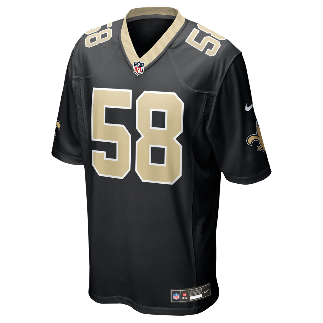 Men's New Orleans Saints Chris Rumph II Nike  Black Team Game Jersey