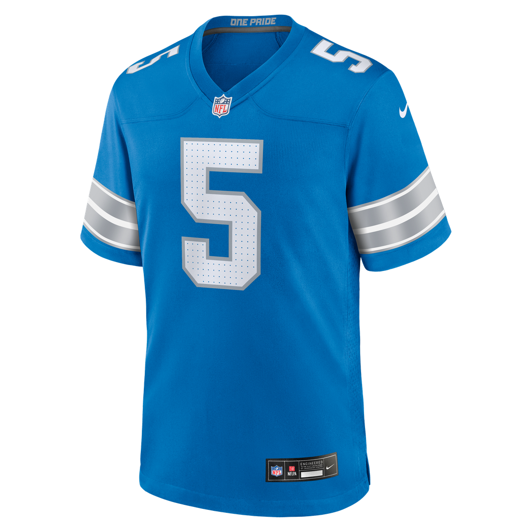Men's Detroit Lions Teddy Bridgewater Nike  Blue Team Game Jersey