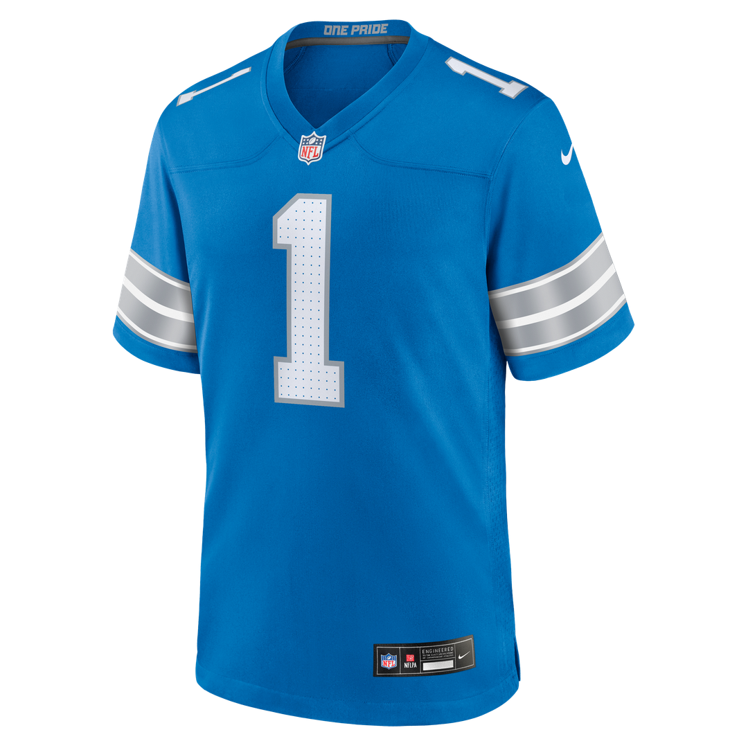 Men's Detroit Lions Blake Miller Nike Blue Team Game Jersey