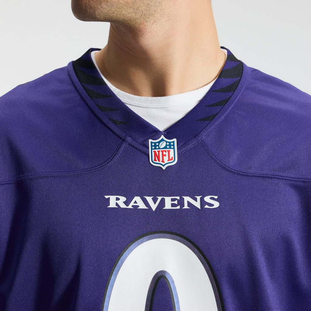 Men's Baltimore Ravens Roquan Smith Nike Purple Team Game Jersey
