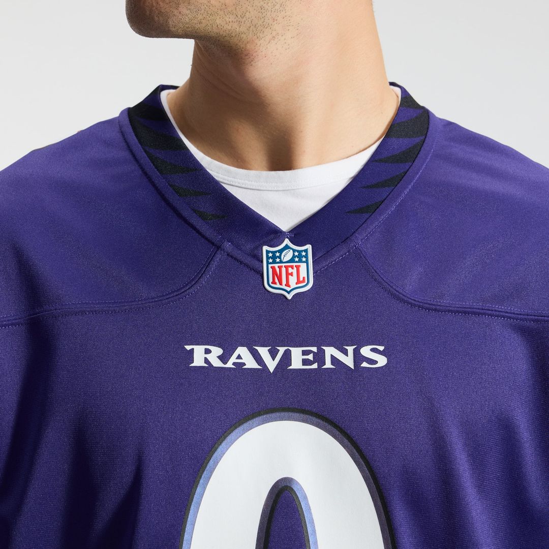 Men's Baltimore Ravens Roquan Smith Nike Purple Team Game Jersey