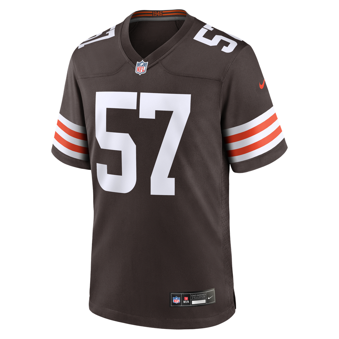 Men's Cleveland Browns Isaiah McGuire Nike  Brown Team Game Jersey