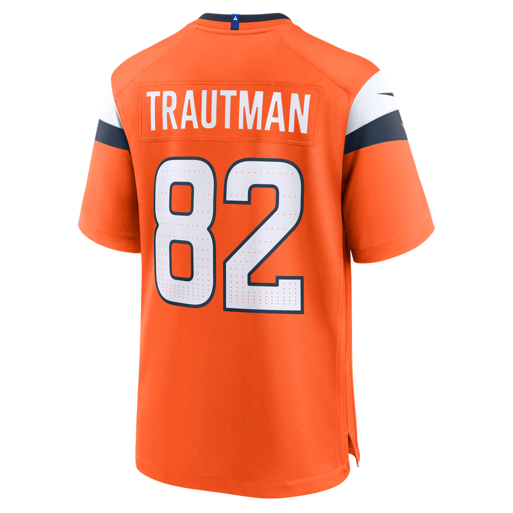 Men's Denver Broncos Adam Trautman Nike  Orange Team Game Jersey
