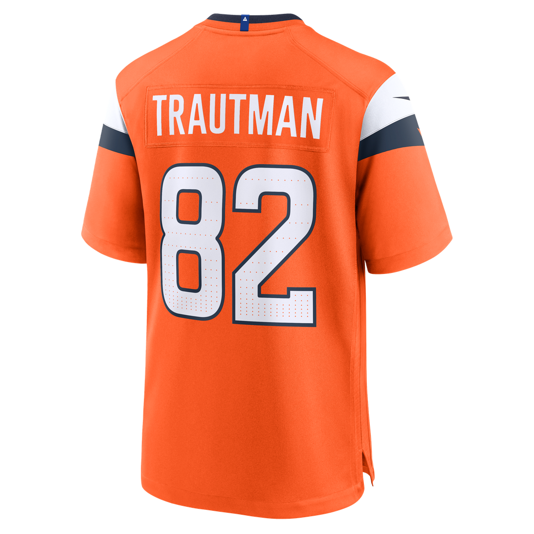 Men's Denver Broncos Adam Trautman Nike  Orange Team Game Jersey
