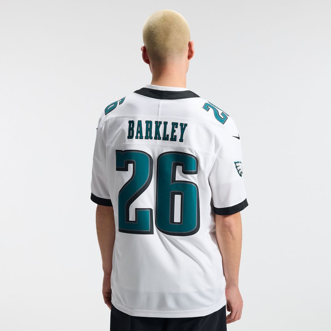Men's Philadelphia Eagles Saquon Barkley Nike Black Alternate Vapor F.U.S.E. Stitched Limited Jersey