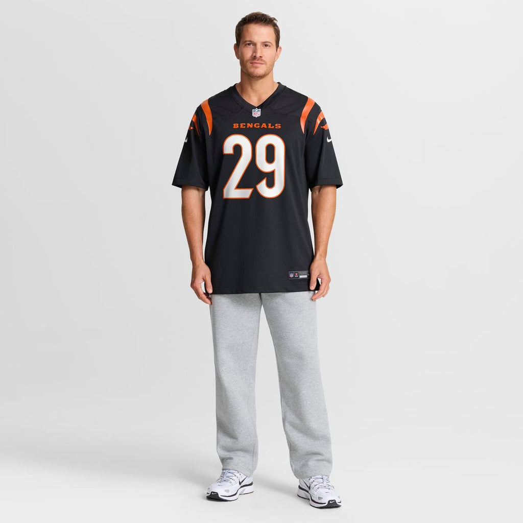 Men's Cincinnati Bengals Kyle Dugger Nike  Black Team Game Jersey