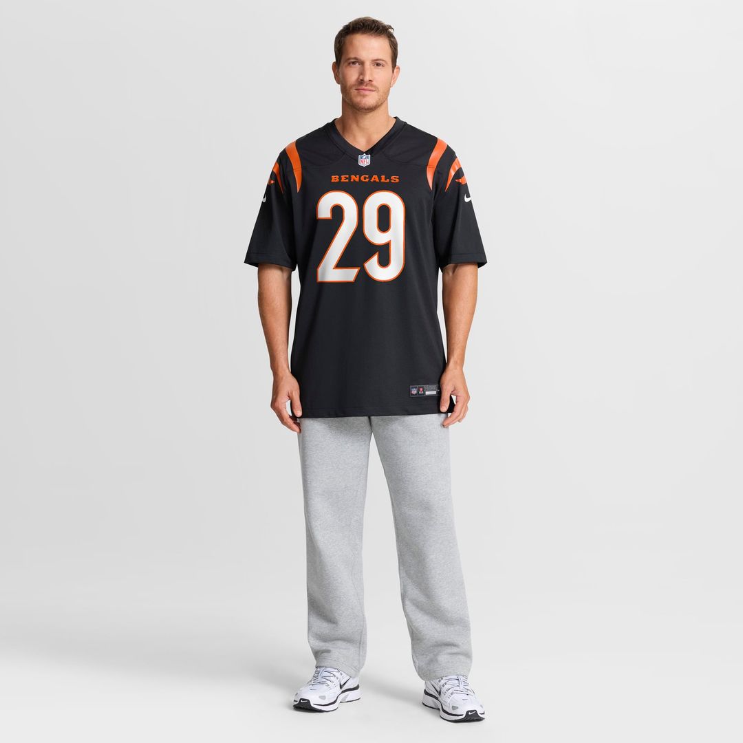 Men's Cincinnati Bengals Kyle Dugger Nike  Black Team Game Jersey