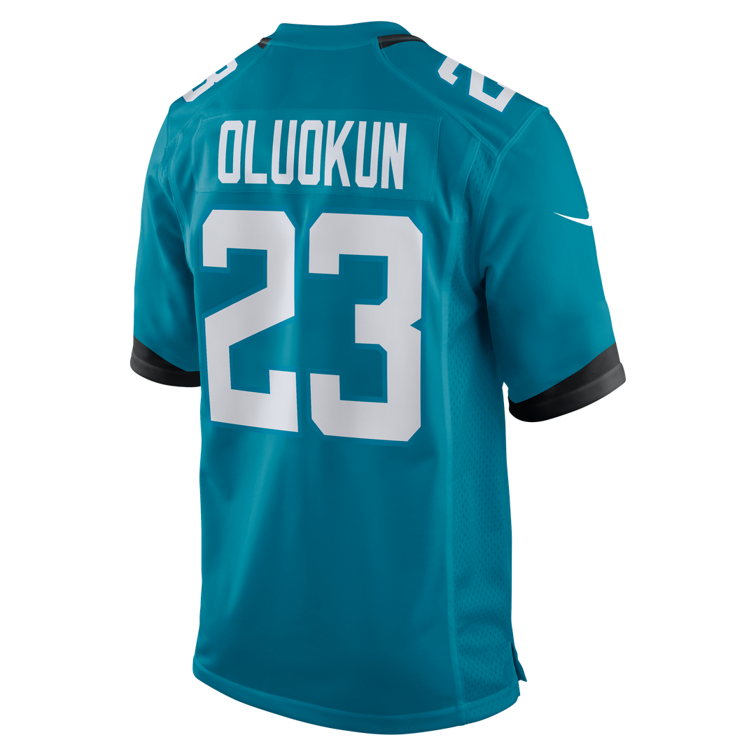 Men's Jacksonville Jaguars Foyesade Oluokun Nike Teal Game Player Jersey