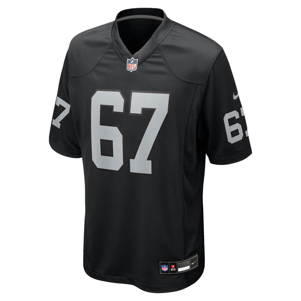 Men's Las Vegas Raiders Will Putnam Nike  Black Team Game Jersey
